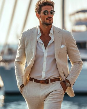 beige-linen-suit-open-white-shirt