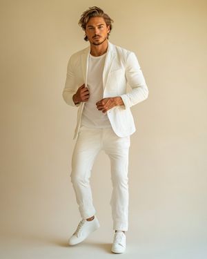 all-white-linen-suit-tee-sneakers