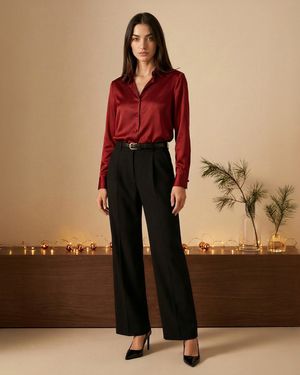 Pantaloni Da Lavoro Chino E.s.work&amp;travel, Donna Blu Ferro | Strauss