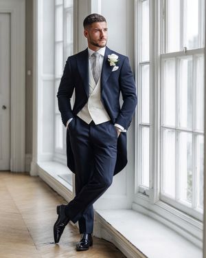 Blue Wedding Morning Suit
