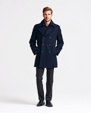 Navy Blue Pea Coats