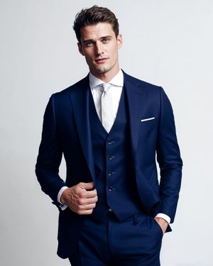 Wedding Navy Three-Piece Suit