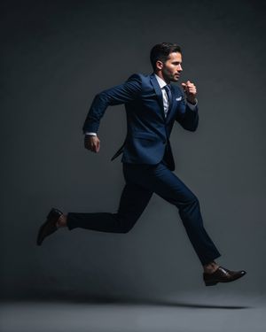 Dapper Business Navy Suit