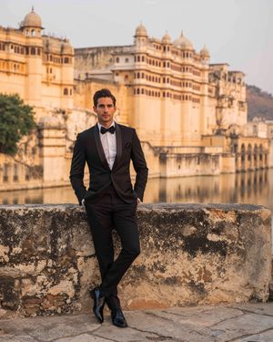Black Tuxedo with Bow Tie for Formal Evening Events