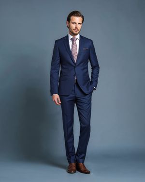 Navy Suit for Business Occasions