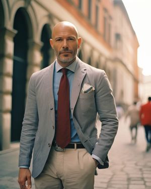 Grey Blazer with Chinos