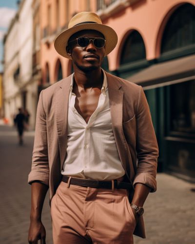 Straw Hat Look with Fall Tones