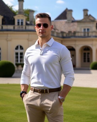 Posh Polo Shirt with Chino Trousers