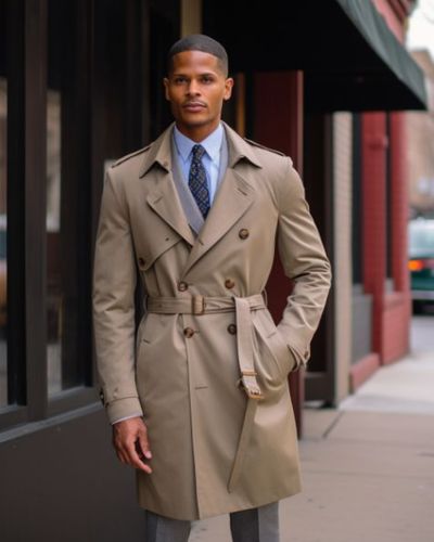 Beige Trench Coat Business Outfit