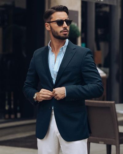 Navy Blazer Outfit for Men | Hockerty