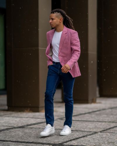 Business Casual Blazer with Jeans Outfit