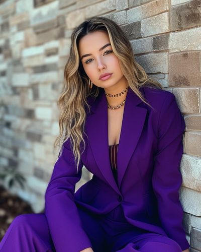 Purple Woman Suit