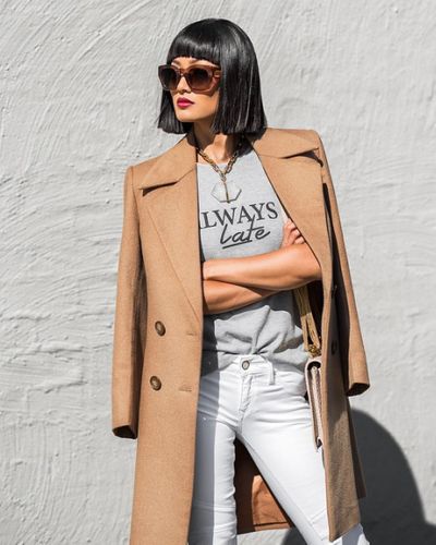 Chic Camel Coat Outfit