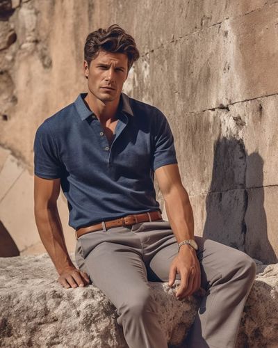 Blue Polo Shirt Outfit