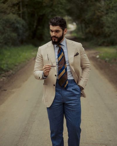 navy blazor white pants groom - Google Search | Mens outfits, Blue blazer  outfit, Well dressed men