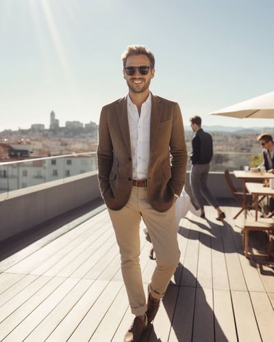 How To Wear Chinos: All You Need To Make Khakis Work | Shirt outfit men,  Blue denim shirt outfit, Pants outfit men