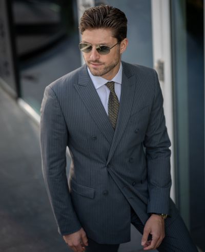Grey Suit with Brown Shoes | Hockerty