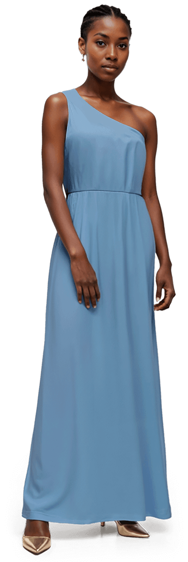 feather dresses for women Dress – Todd Patrick Designs Lace Choker Trim Detail plain kurti design Color:LIGHT BLUE DENIM finished with a tiered
