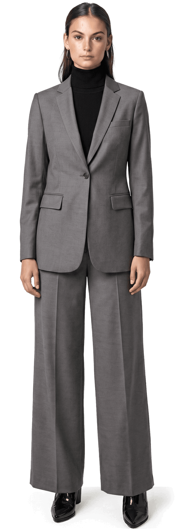 grey dress suit women's solid Suits related:taliah-dress-folk-floral